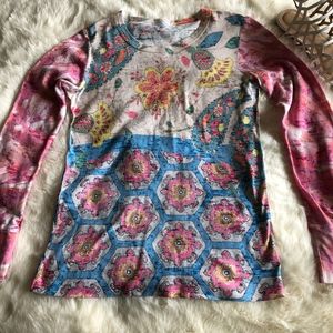 Whimsey Rose Floral Long Sleeve Shirt